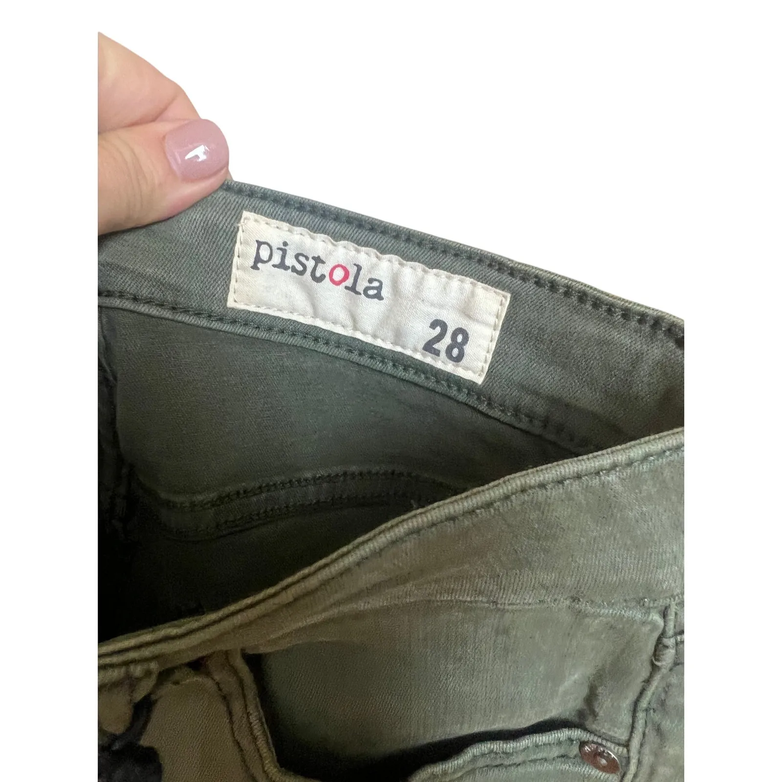 NWT Pistola Audrey Moto Detail Skinny Jeans Eden Wash Women’s Size 28 - Image 3