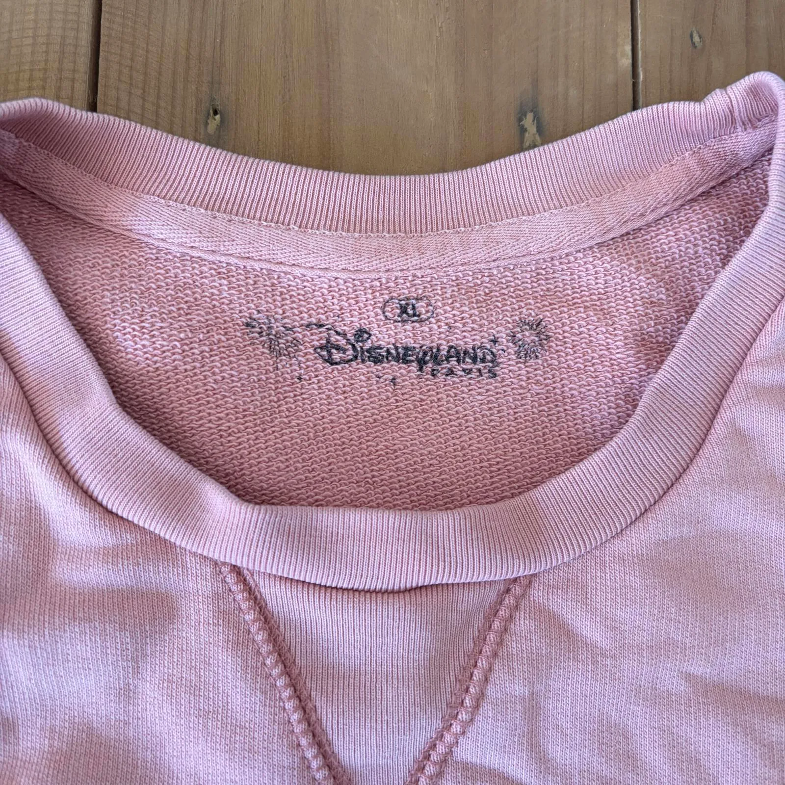 Disneyland Paris Floral Sweatshirt Crewneck Sweater Disney Pink Women’s Size XL - Image 3