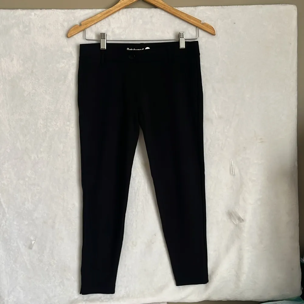 Betabrand Women's Black Pull On Cropped Trousers Small - Image 3