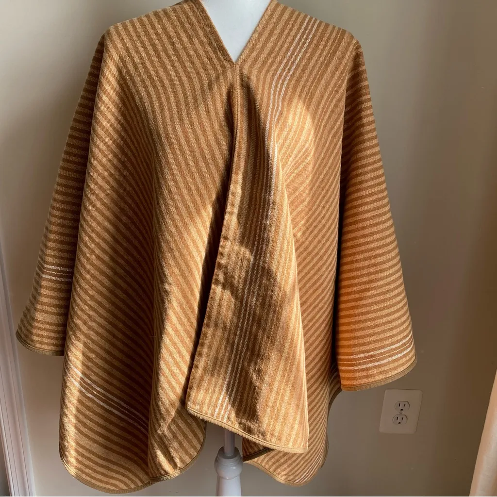Banana Republic Linen Cotton Thalita Striped Poncho - Image 4