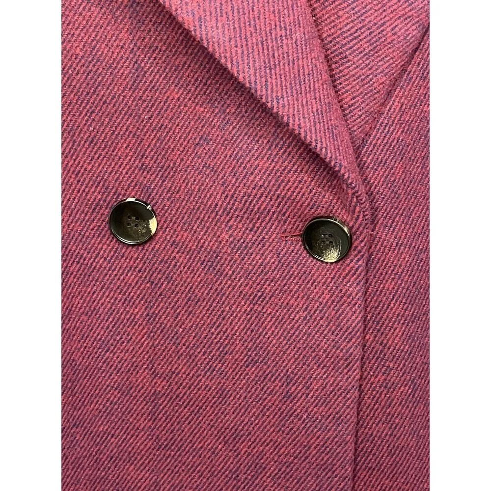 Avec Les Filles Shawl Collar Coat in Maroon Size Medium New - Image 3