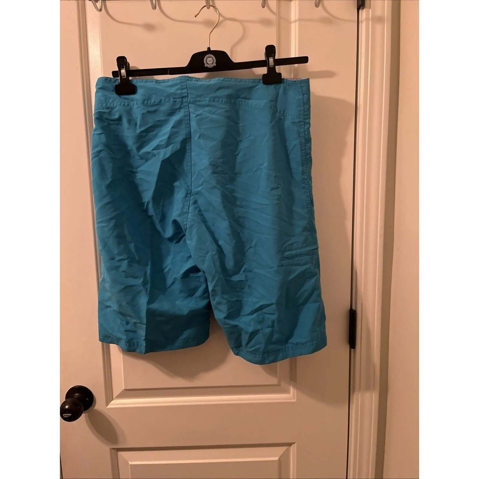 Nina Capri Women's Size 12 Turquoise Blue Board Shorts Drawstring - Image 15