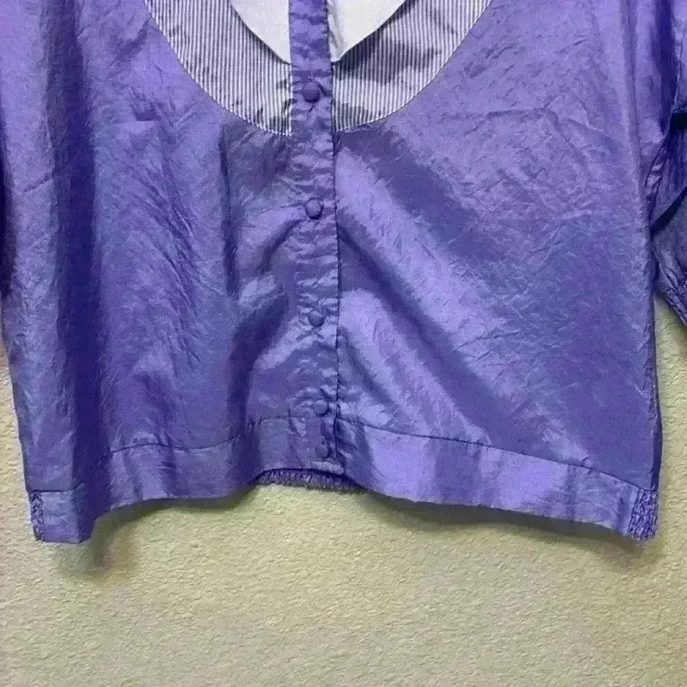 Vintage 70s purple windbreaker sz L *flaw grandmacore western cowgirlcore Size L - Image 6