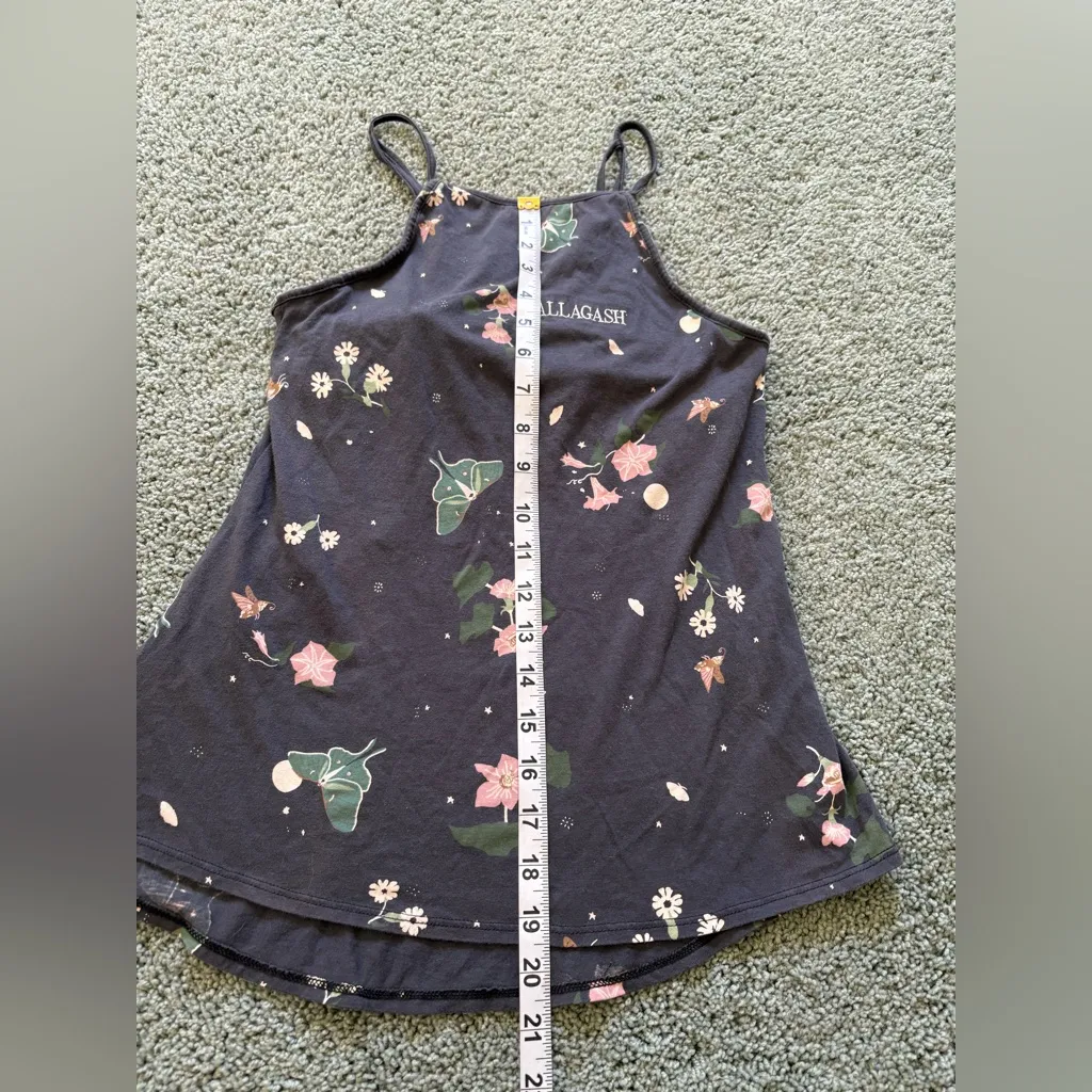 Patagonia Allagash Floral Tank Top Size S Organic Cotton Built In Bra Hiking - Image 4