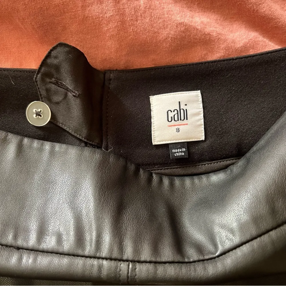 Black Cabi Miranda pleather skirt - Image 4