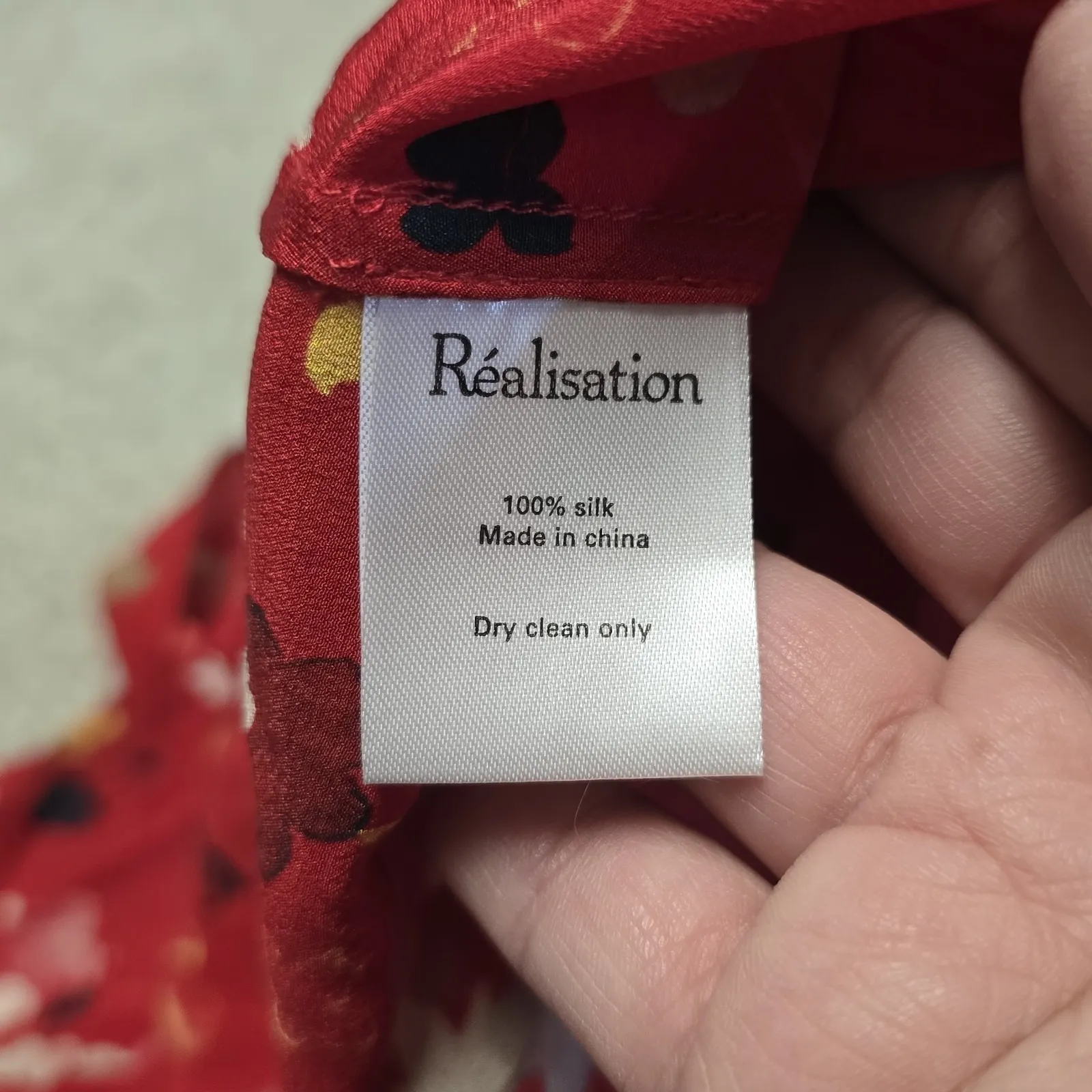 Realisation Par The Teale‎ in Rouge Fleur 100% Silk Midi Wrap Dress Size XXS - Image 10