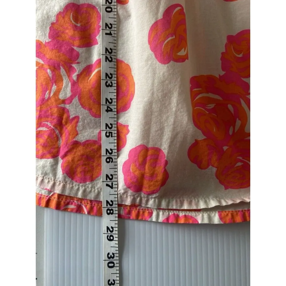 Lane Bryant Bright Floral Circle Skirt Pockets Lined Size 18/20 Preppy Pink Plus - Image 14