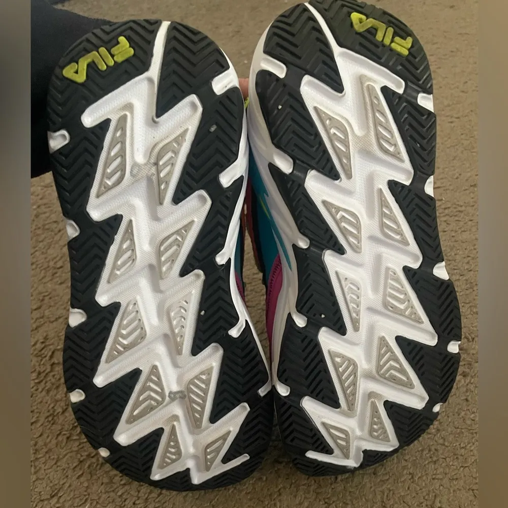 Fila Colorful Neon Lace Up Gym Shoes - Image 10