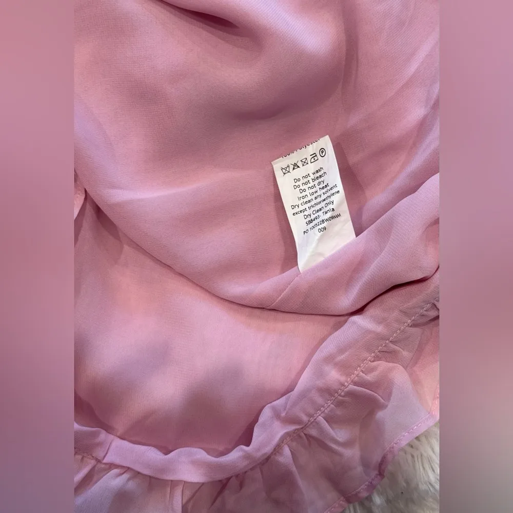 NWOT House of CB Tania pink ruffle mini dress sz L - Image 9