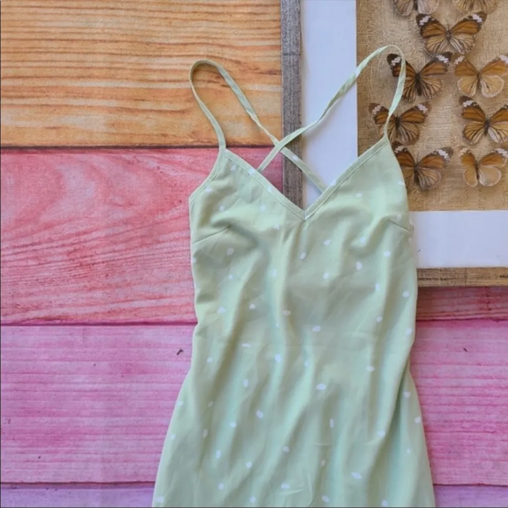 Princess Polly On cloud nine Green Midi Dress - Image 3