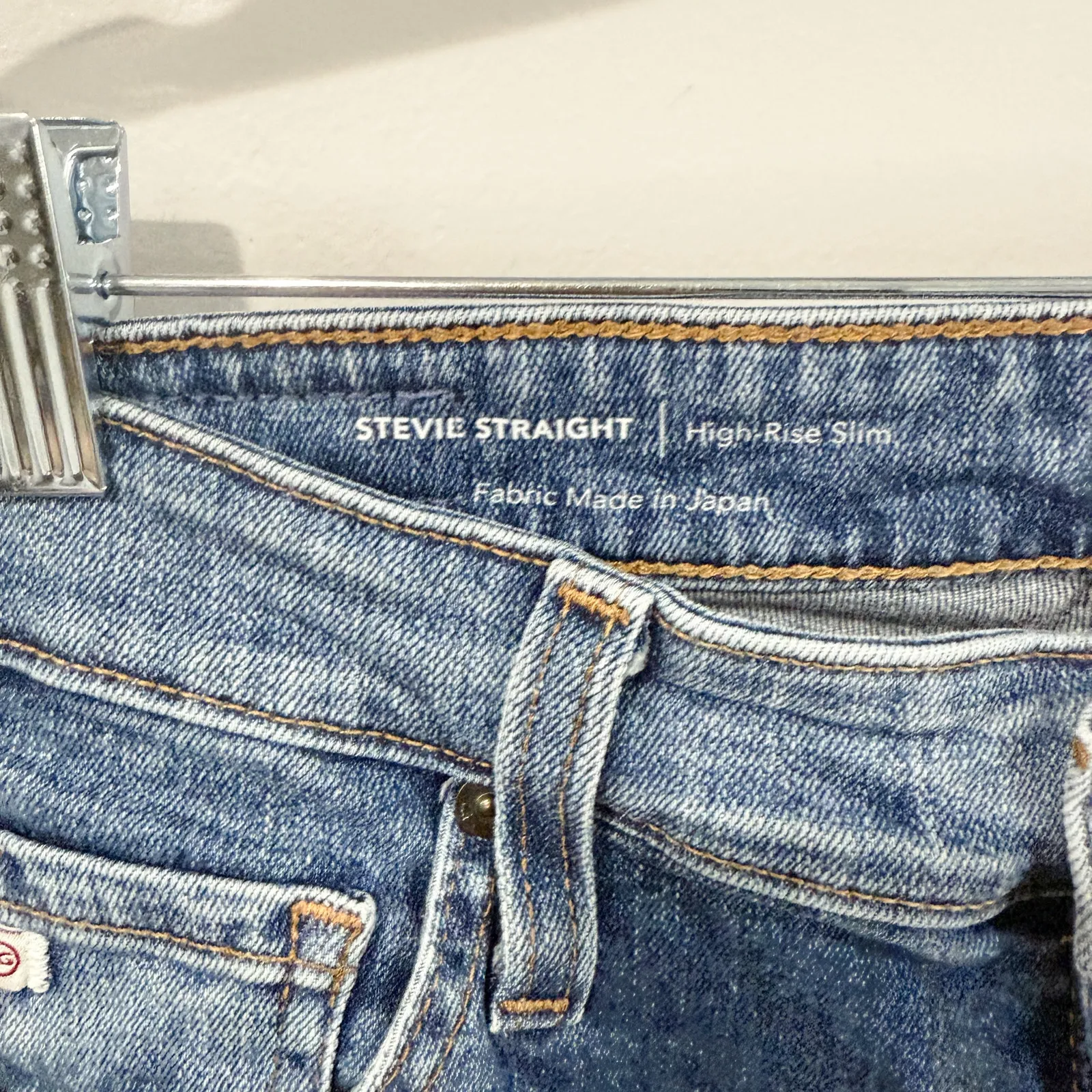 AG Stevie High-Rise Straight Jeans Anthropologie Size 28R - Image 3