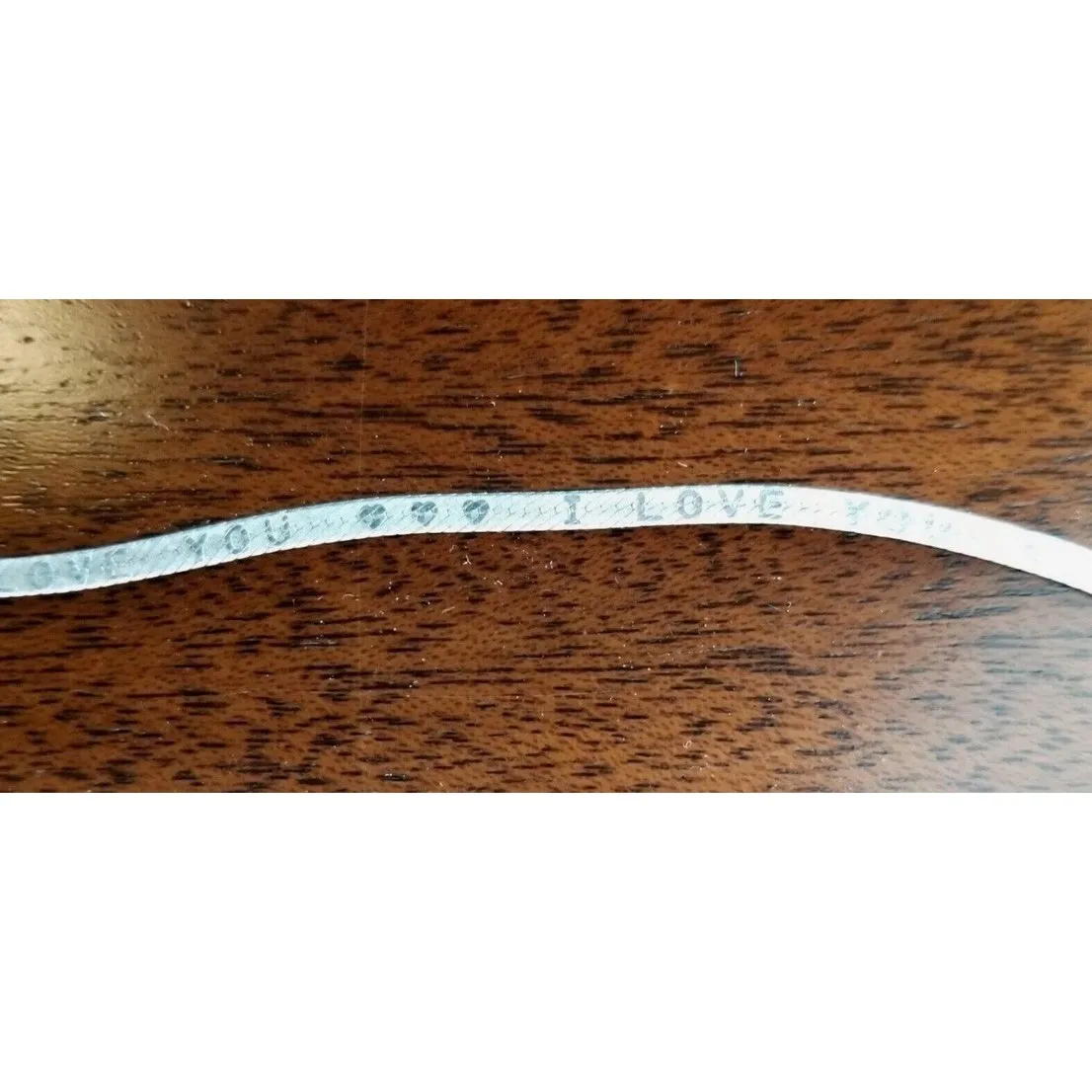 .925 Silver Herringbone Necklace I LOVE YOU Made in Italy Bracelet #1 Mom Set - Image 7