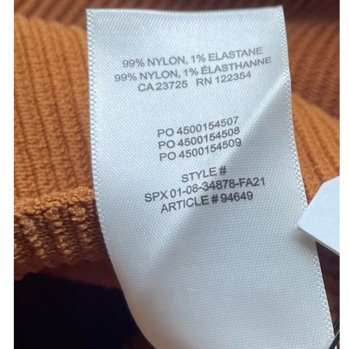 Babaton Sculpt Knit Criss-Cross Dress (Dark Mustard, Size L): - Image 9