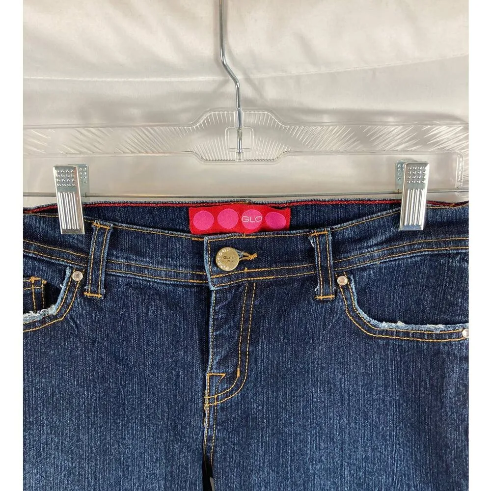 Glo Jeans Dark Wash Flare Jean Size 3 Blue - Image 2