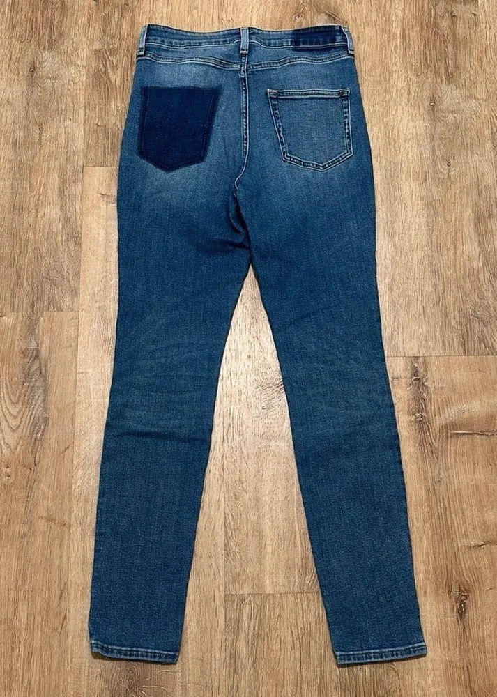 ETICA | Giselle High Rise Skinny Jeans Blue Size 28 - Image 4