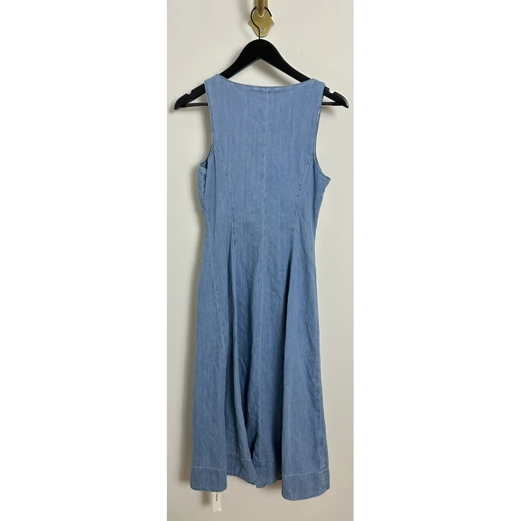 REFORMATION Sebastien Denim Midi Dress in Savannah Size US 6 NWT - Image 6