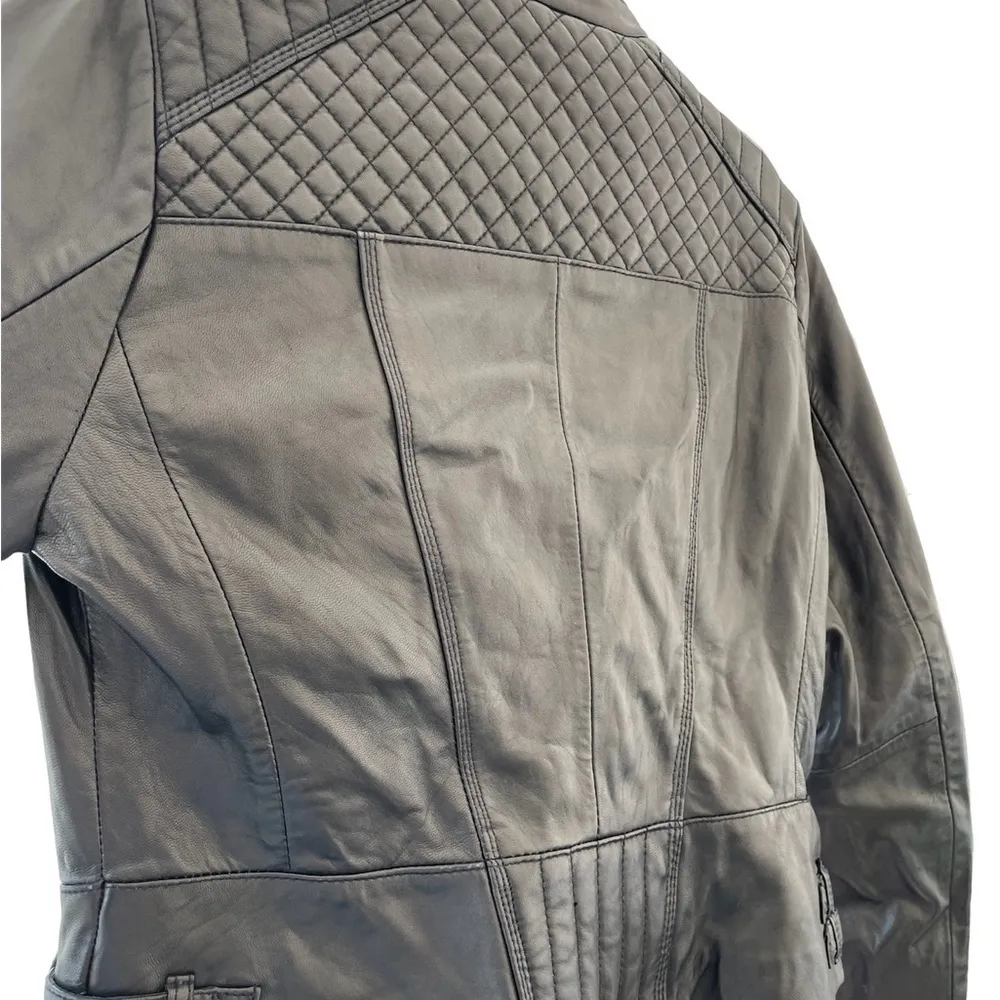 Andrew Marc New York Lamb Leather Jacket size L - Image 15