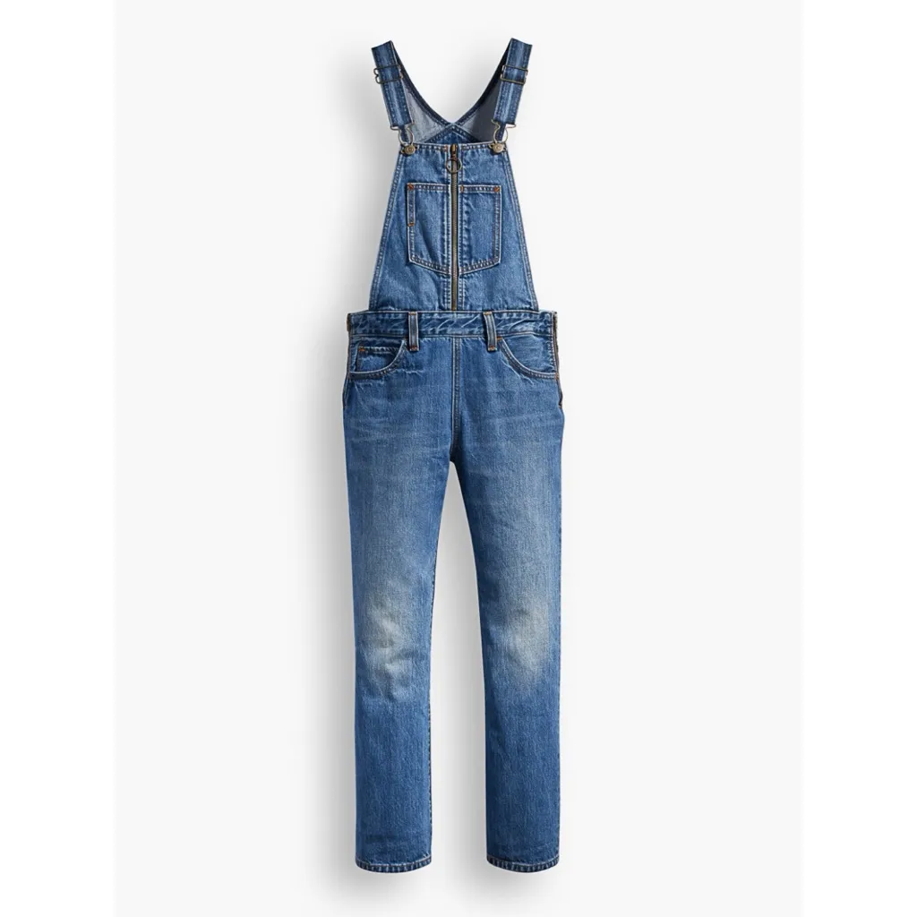 Levi's Orange Tab Zip Front Overalls in Tomorrow's Parties - Image 3