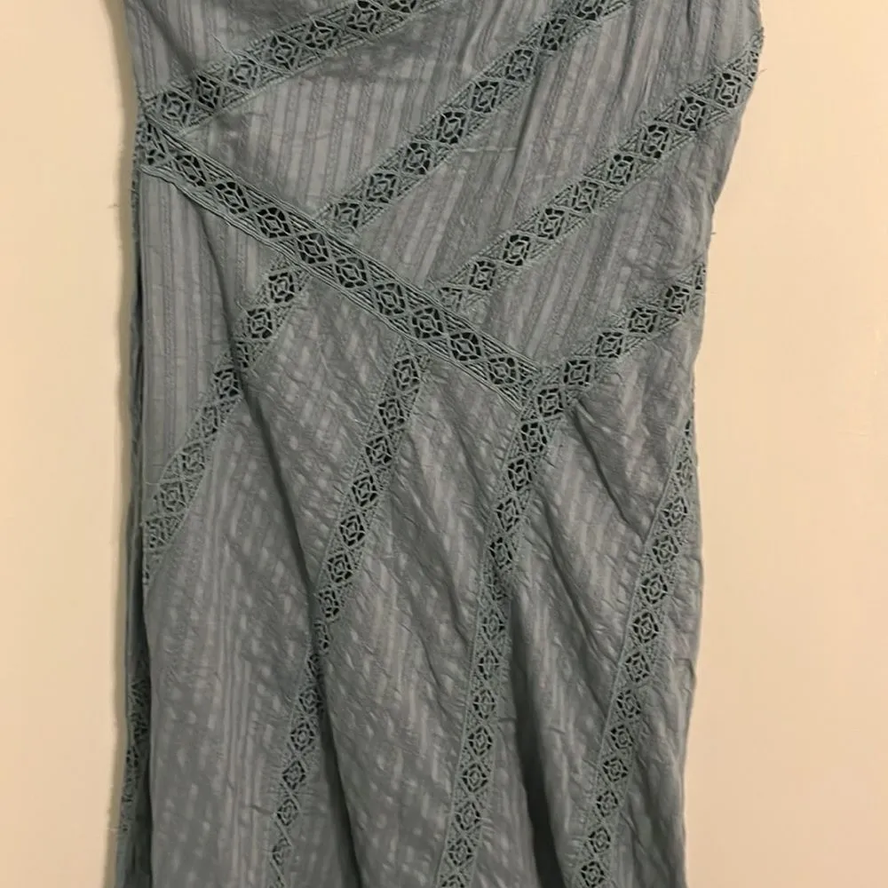 Free People Cotton Lace One Shoulder Long Dress Size XS NWOT - Image 4
