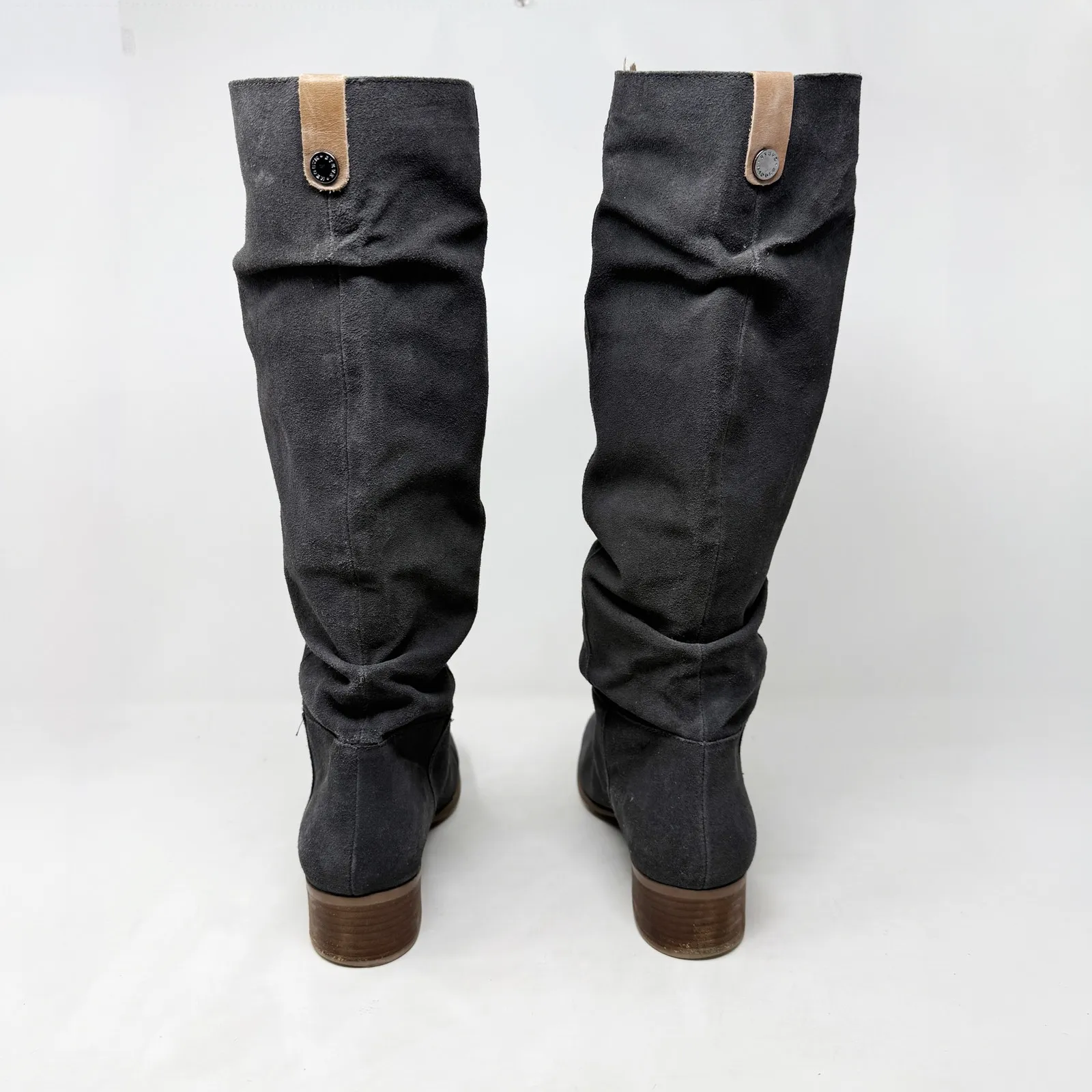 [Steve Madden] Gray Pondrosa Suede Leather Tall Knee High Slouchy Boots Size 9 - Image 7