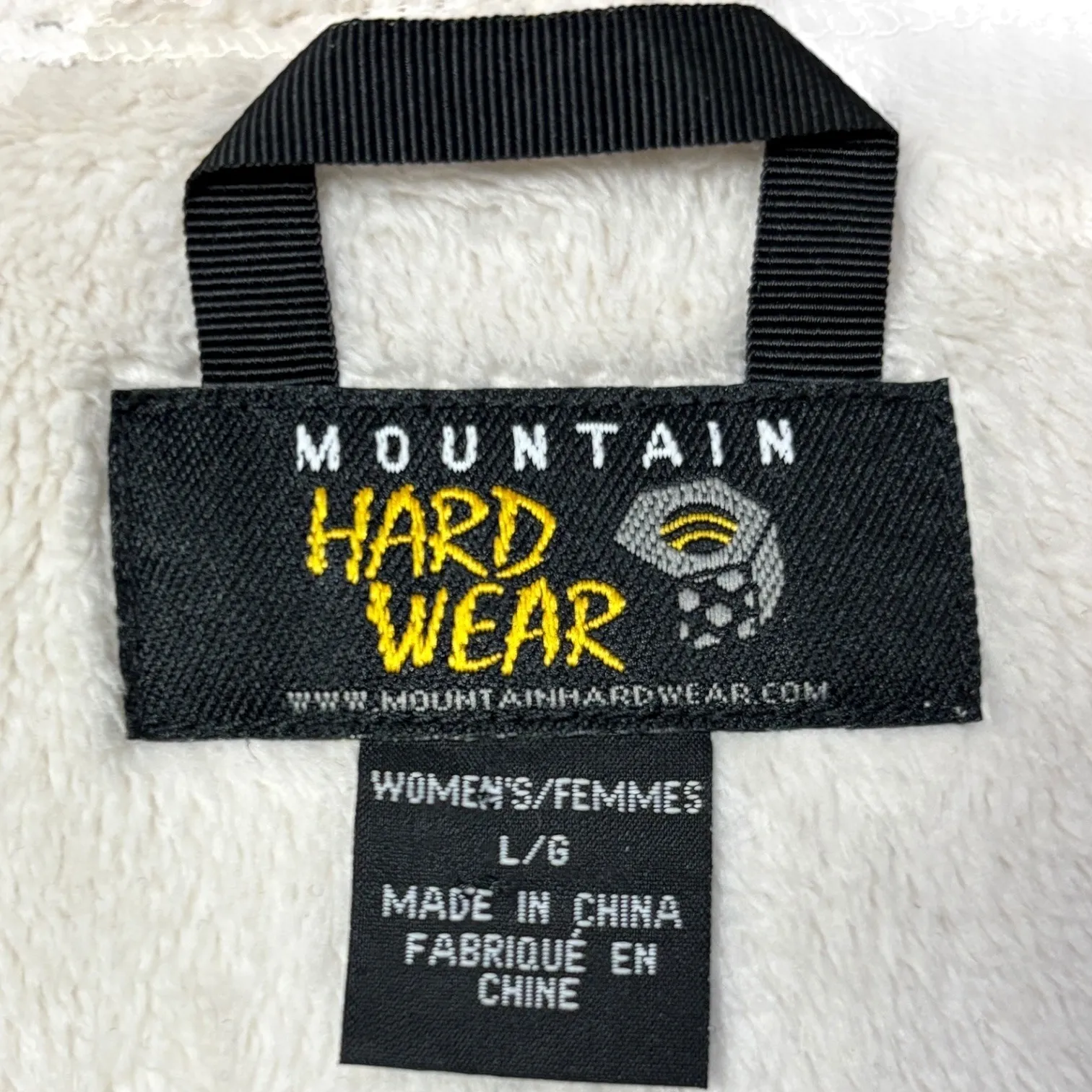 Mountain Hardwear Brown Wool Fleece Jacket Women's L Full Zip Sherpa Lined Hike - Image 3