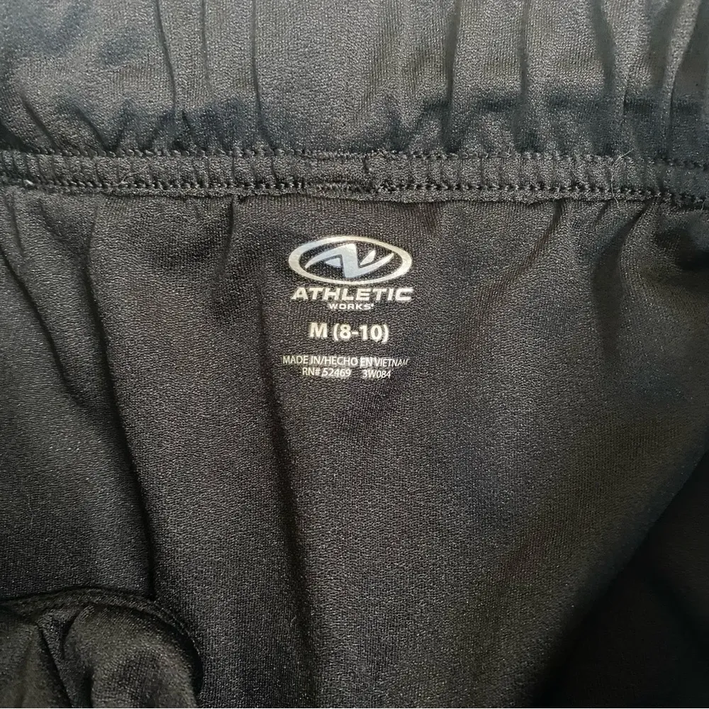 Athletic Works Black and White Athletic Shorts - Image 2