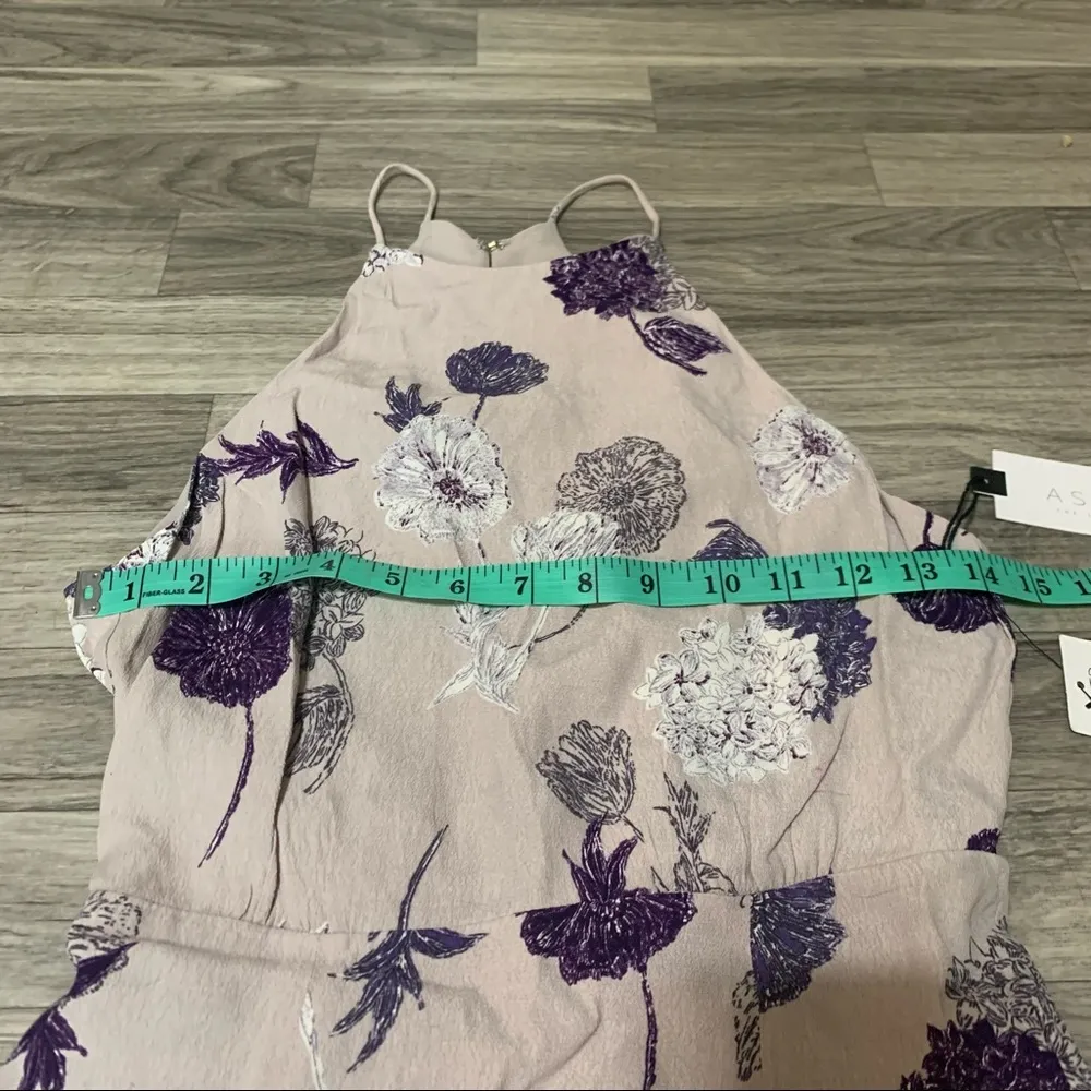 Astr The Label Penelope Grey Multi Floral Dress; Small - Image 5