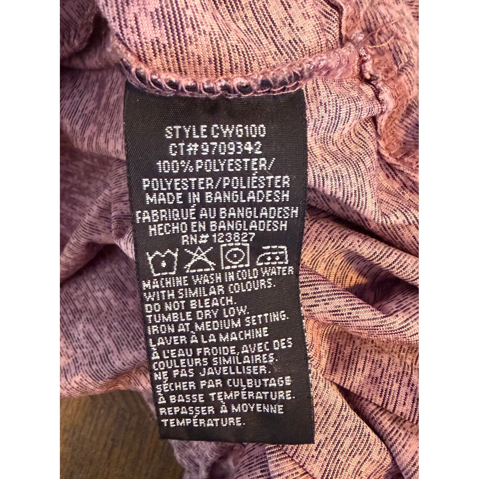 Canada Weather Gear Mock Neck Cropped Pullover Sweatshirt Drawstring LG Pink Size undefined - Image 7