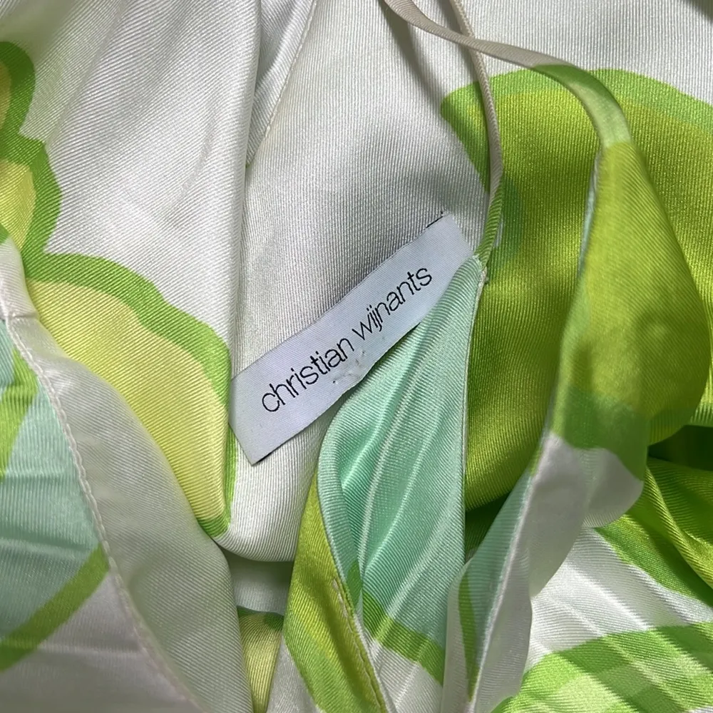 CHRISTIAN WIJNANTS FLOWER PLEATED DRESS Green - Image 5