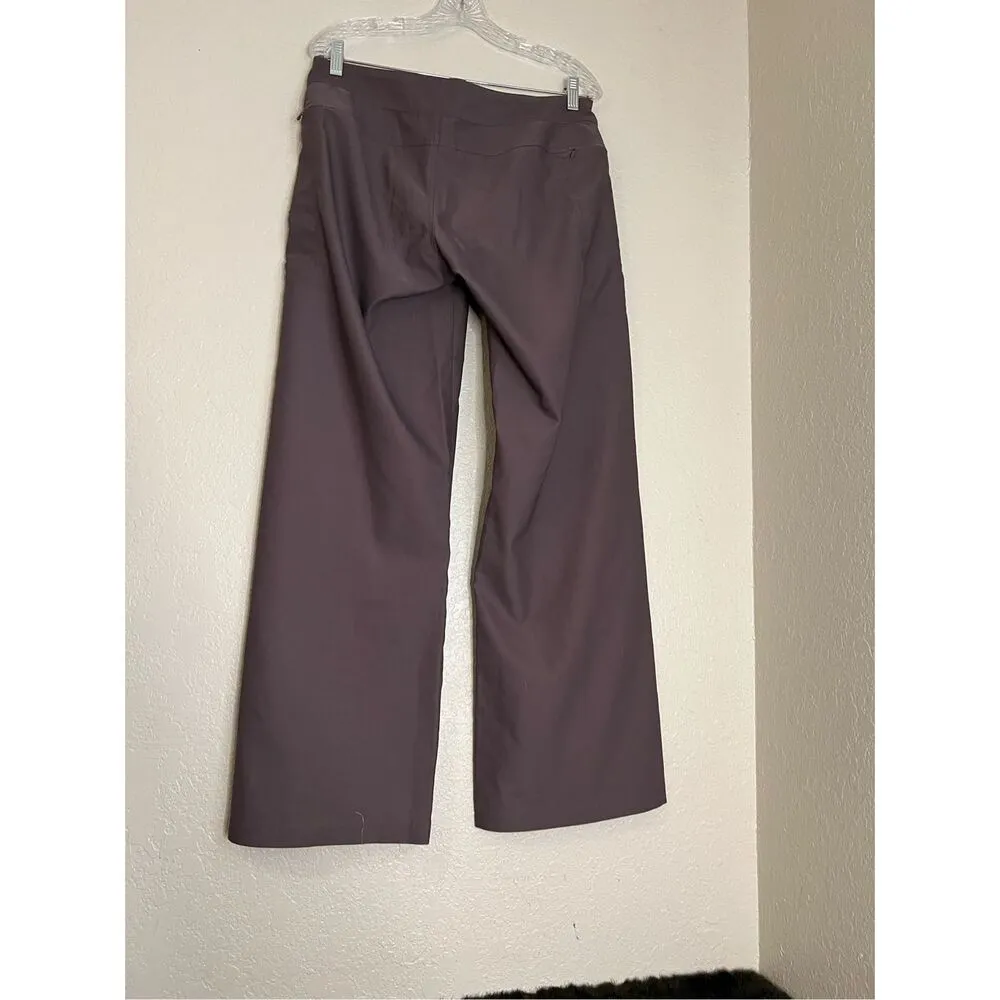 Water girl Patagonia quick dry flare purple brown pants 8 - Image 2