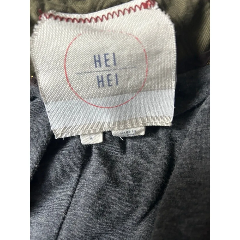 Anthropologie Hei Hei Green Quilted Riding Jacket Small - Image 5