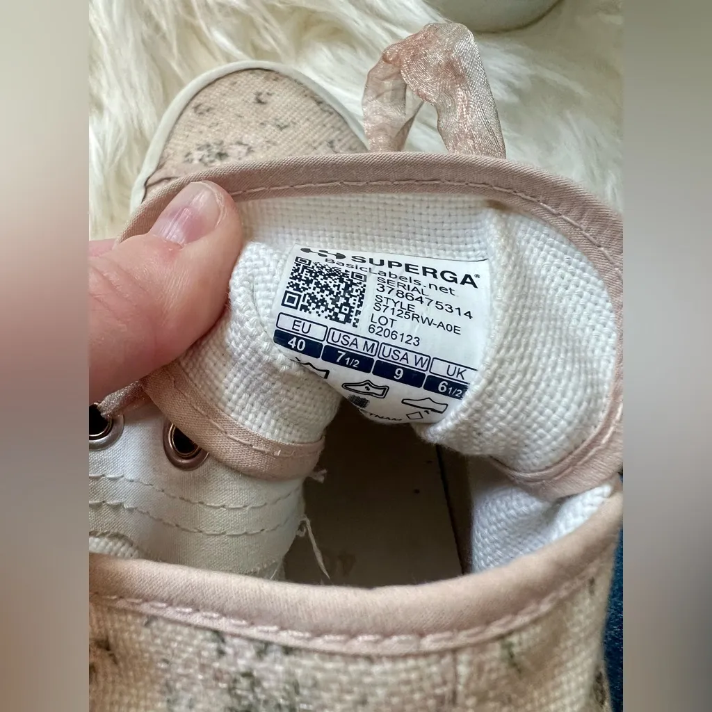 SUPERGA LoveShackFancy High-top Sneaker Size 7.5 - Image 8