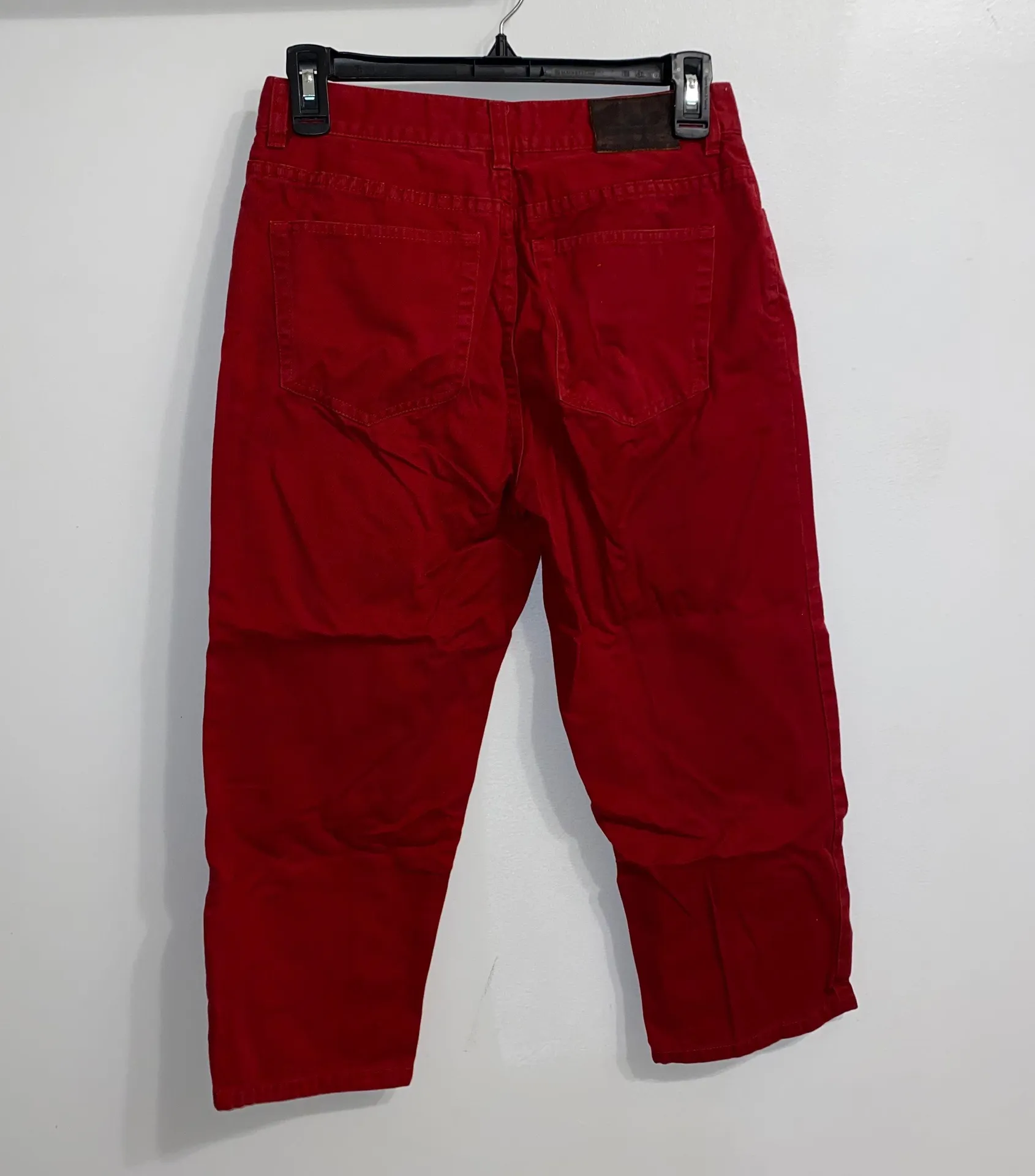 Ralph Lauren Excellent Used Condition Lauren  Red Cropped Denim Cotton Pants 2 - Image 2