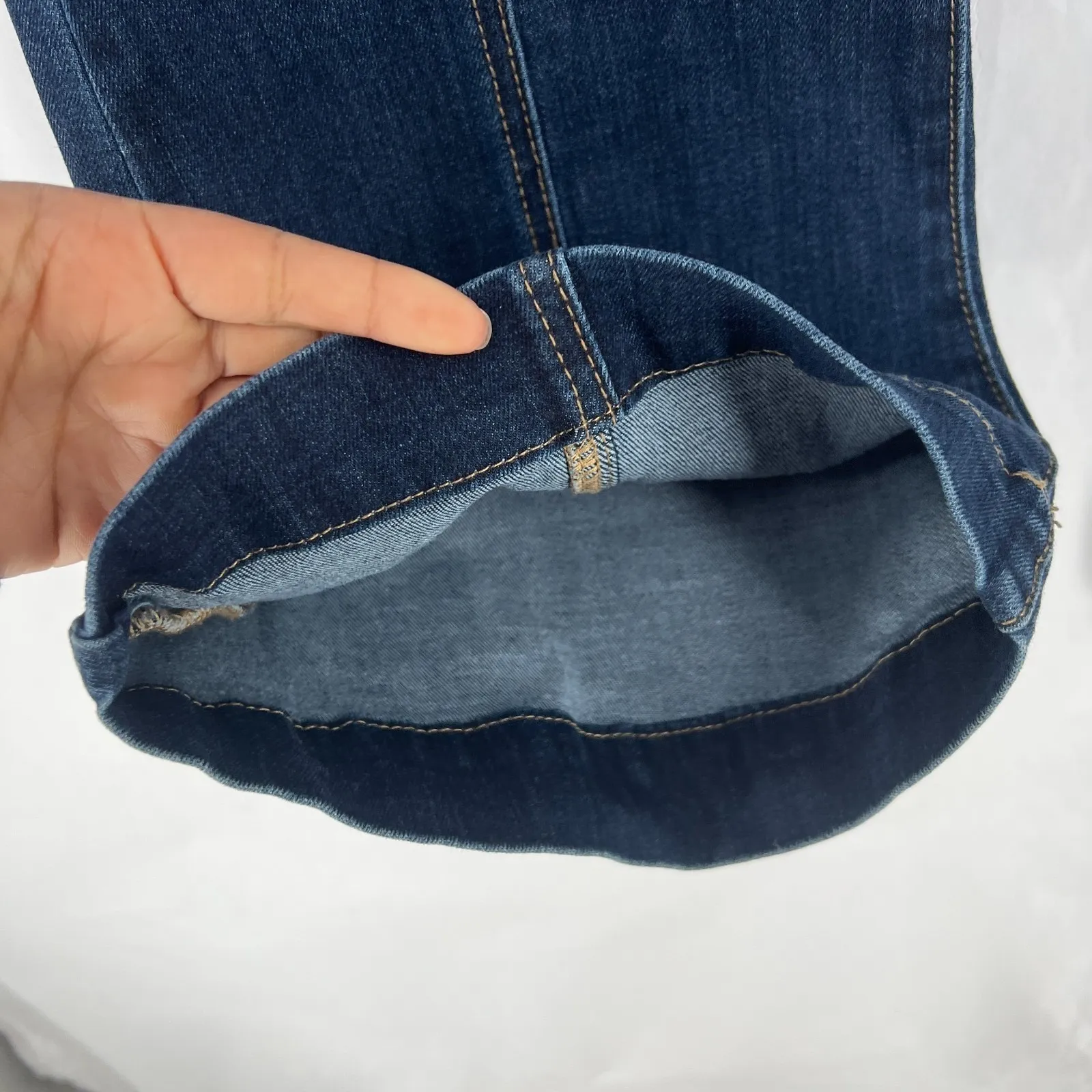 Judy Blue Carson City Flare Fit Jeans Womens 26 Blue Denim Stretch Front Seam - Image 5