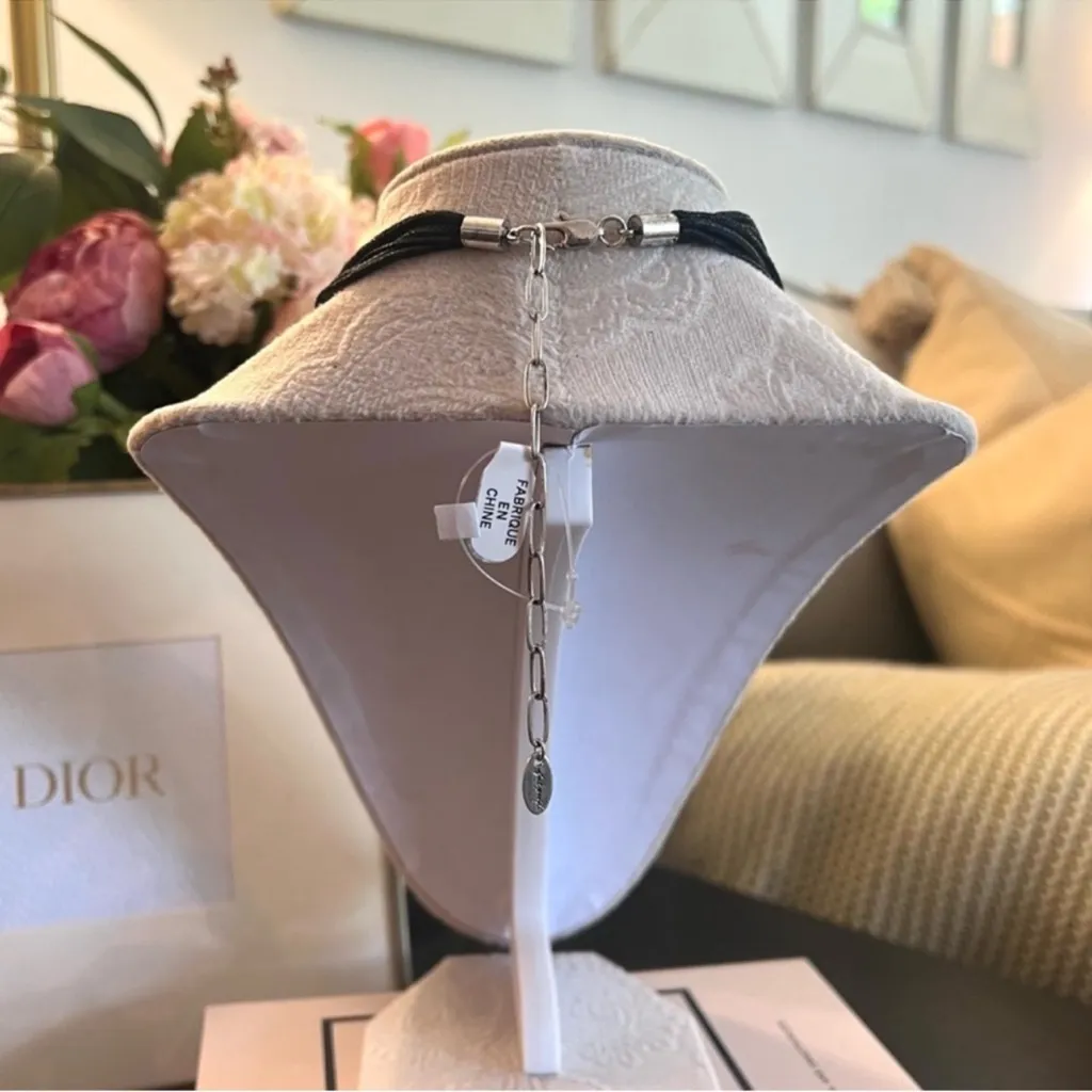 NWT FREE PEOPLE Carolina Shell Layered Necklace in Black - Image 8