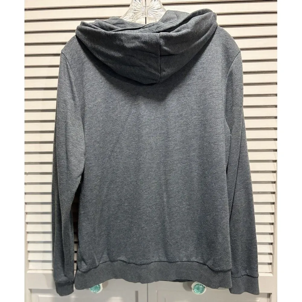 Adidas Gray/Pink Zip Up Athletic Jacket Size Large (16-18) Pockets Logo‎ - Image 7