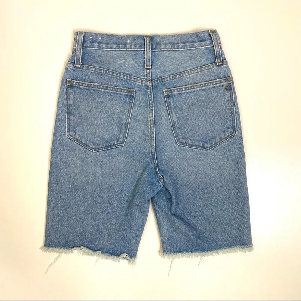 Madewell High Rise Long Jean Shorts Hedrick Wash 24 - Image 6