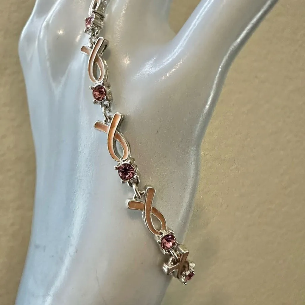 Avon Pink Ribbon Breast Cancer Awareness Bracelet - Image 6