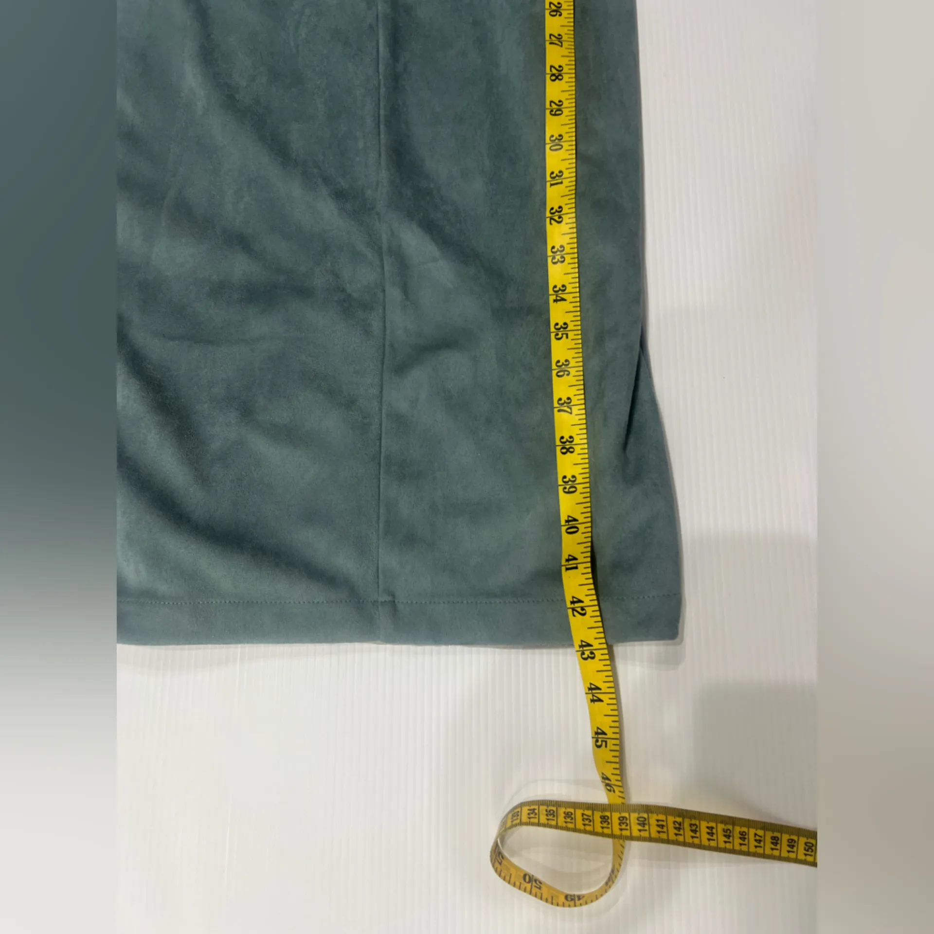 L'Atiste By Amy Suede Pencil Midi Dress Color Blue Sexy Sweetheart Padded L - Image 6