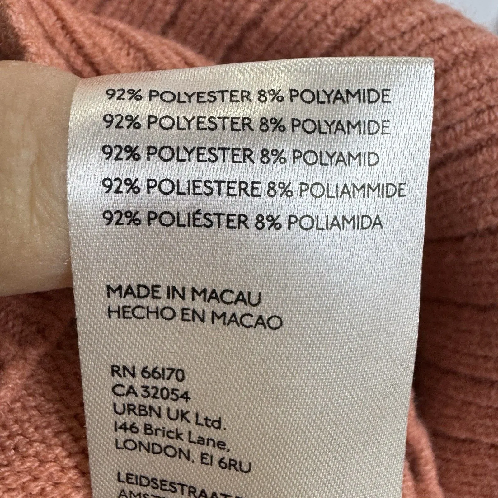 Free People Oversized V-Neck Sweater Size XS Pink Slits Tunic Boho Lagenlook - Image 8