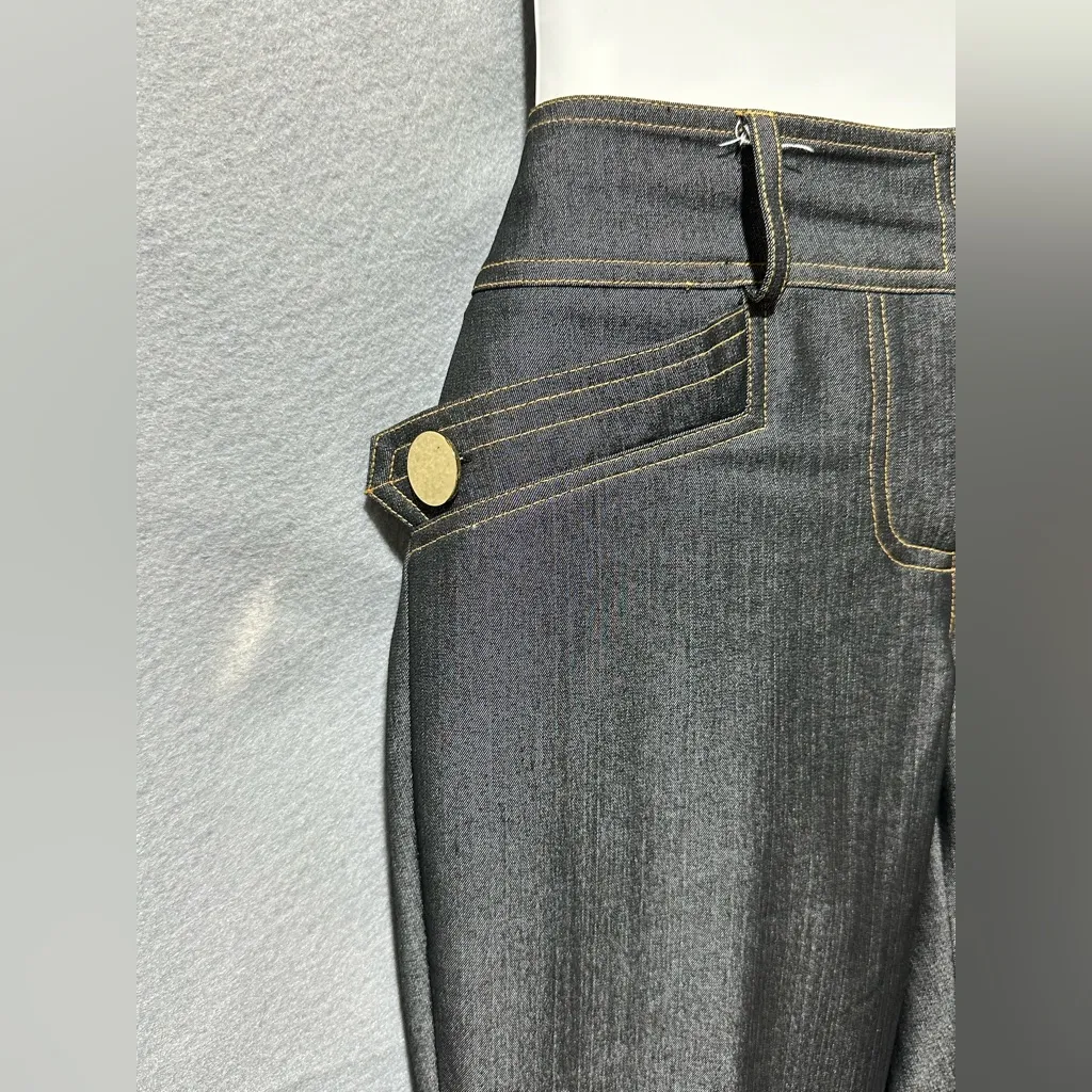 Cache Contour 2 piece Blazer and pants set gold accents Blazer Small Trousers 6 - Image 9