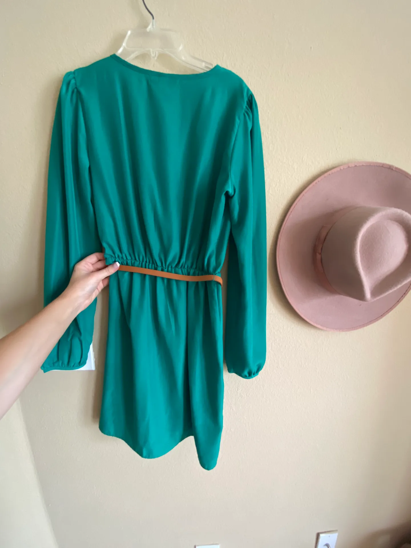 Wrap Dress With Belt - Image 2