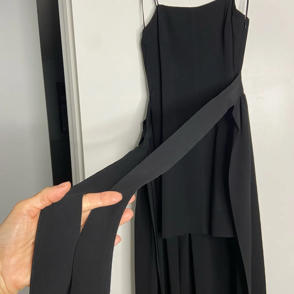 CINQ A SEPT Gianni High Low Gown NWT Size 2 Black - Image 11