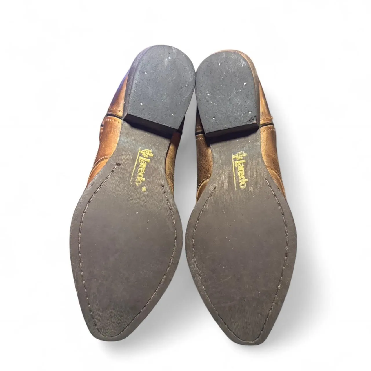 Laredo Cowgirl Boots Women’s 9.5 Brown Leather Western Embroidered 13.5” Shaft - Image 6