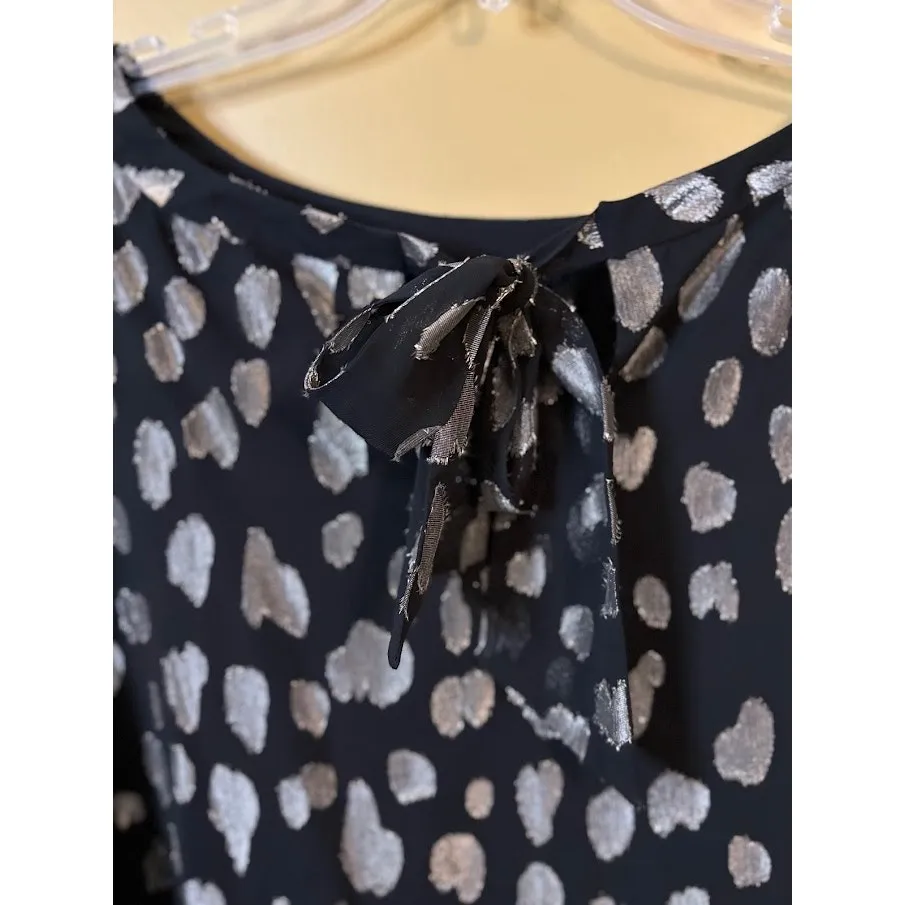 Talbots Gold & Black Animal Print Blouse - Petite 2X - NWOT - Image 8