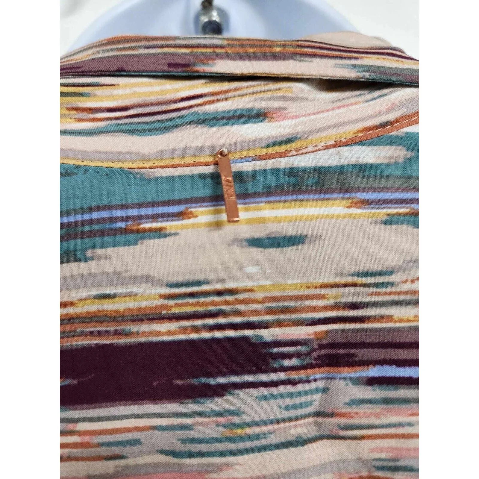 NWT Misa Martina Dress, Blurred Ikat Size S - Image 6