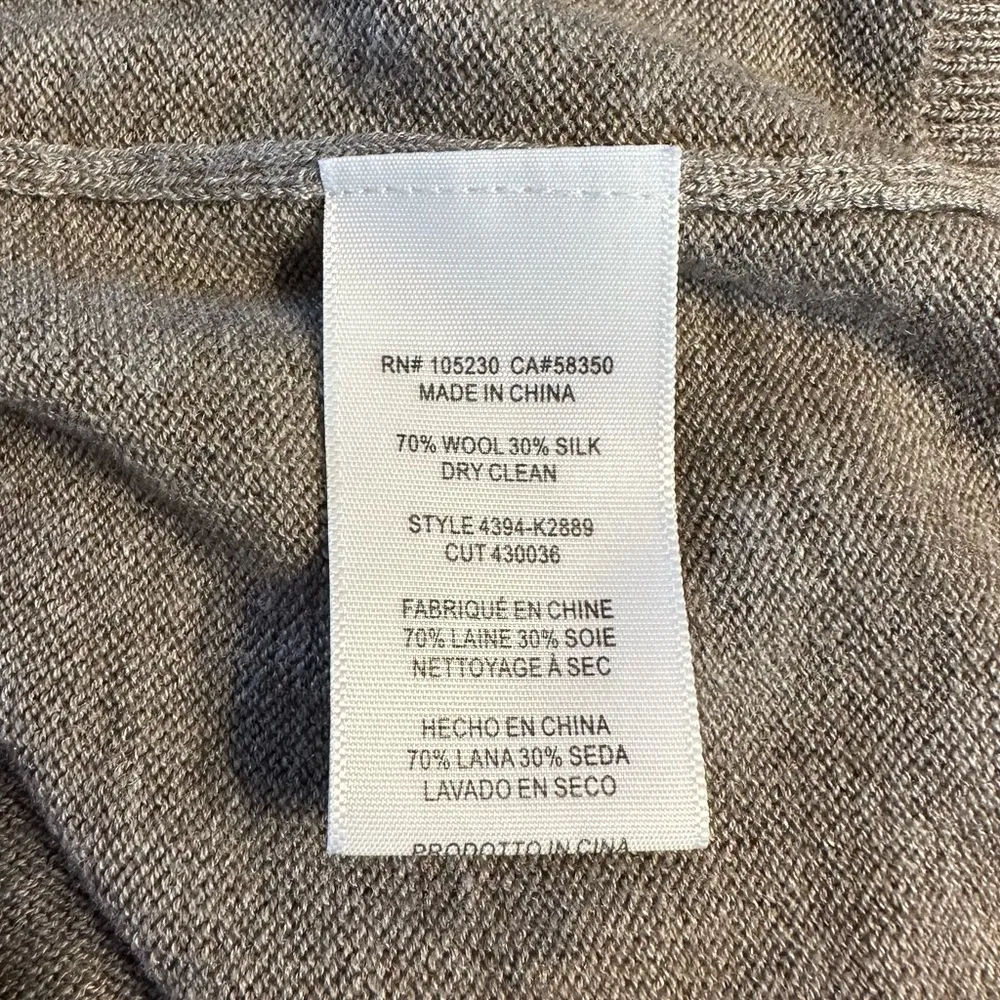 Joie Catriona Turtleneck Dress Tan Long Sleeves Wool Cashmere Blend size Small - Image 11