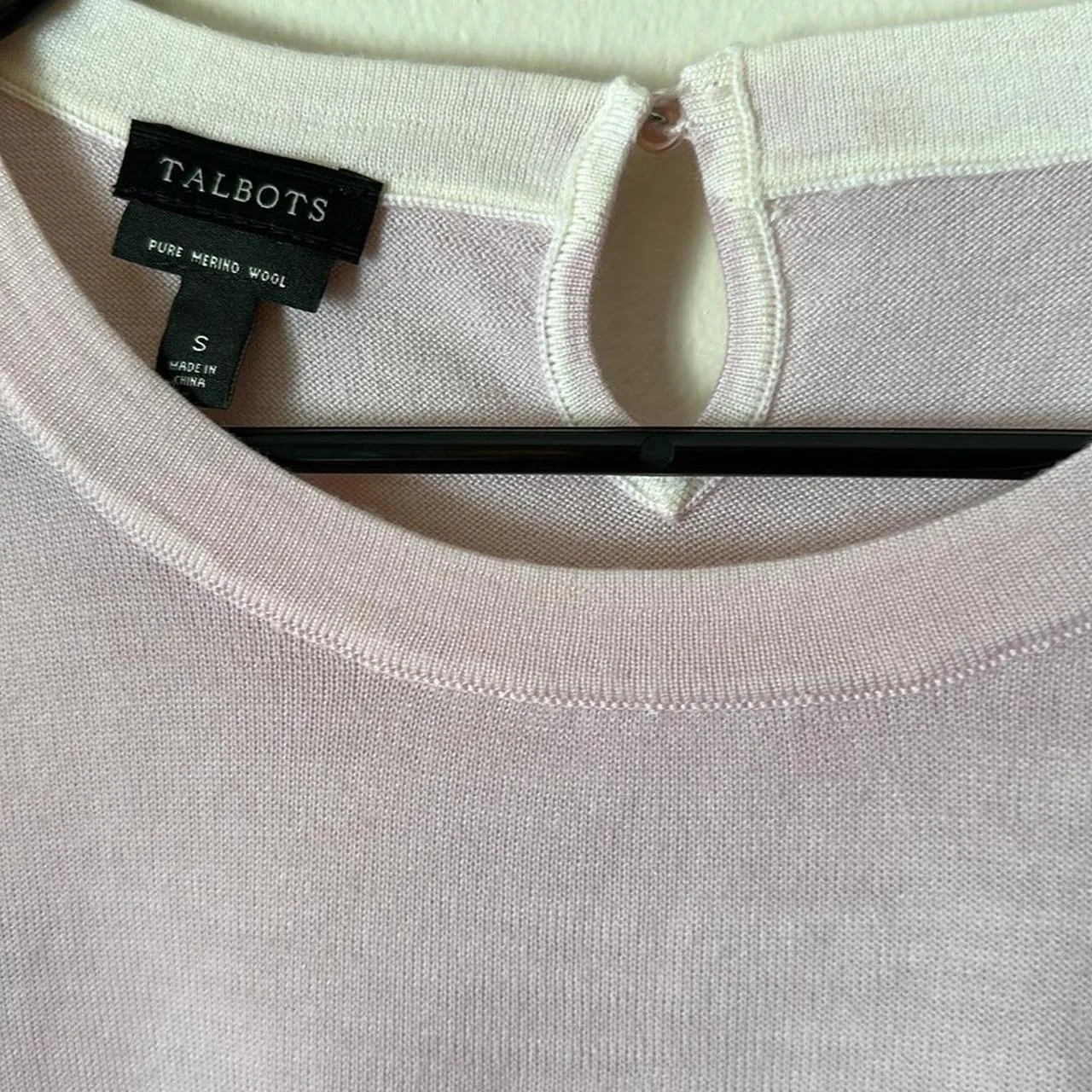 Talbots Pink Floral Merino Wool Cardigan - Image 5