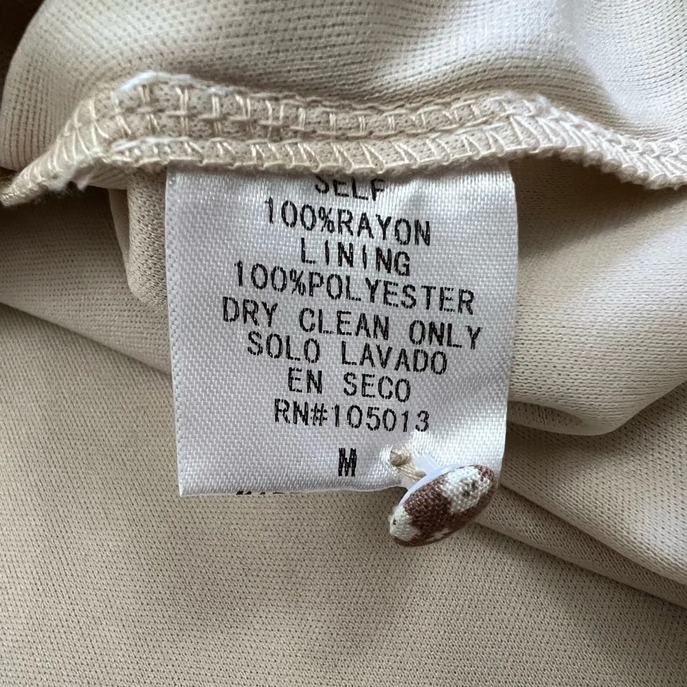 Impressions Path To Love Floral Babydoll Dress in Taupe - Size M - Image 10