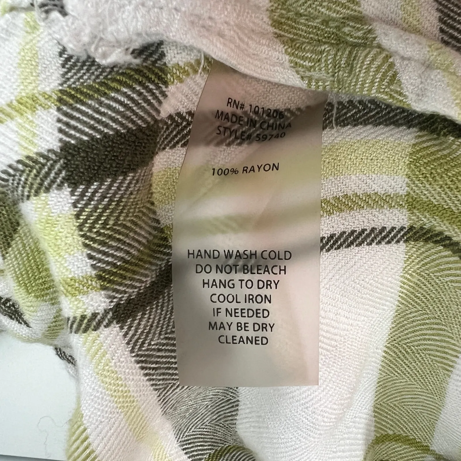 Soft Surroundings Plaid Buttoned Back Women's Shirt Size Large Button Front - Image 9